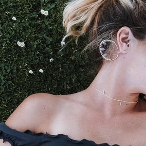 Marquise Crystal Hoops